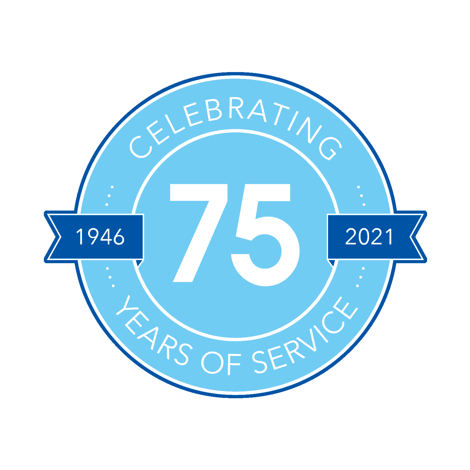 75 Year Anniversary Logo